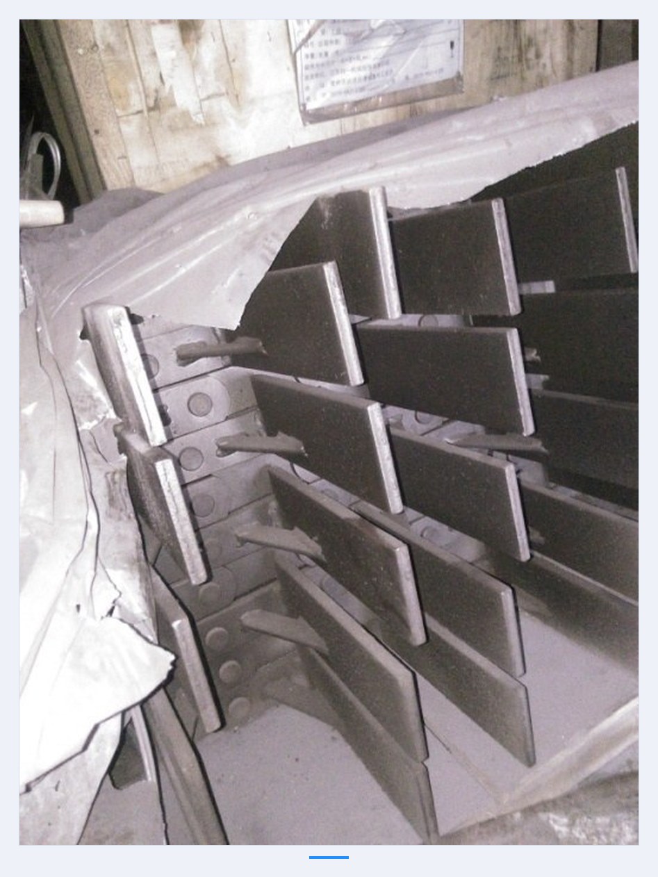 Scraper chain stored in the workshop